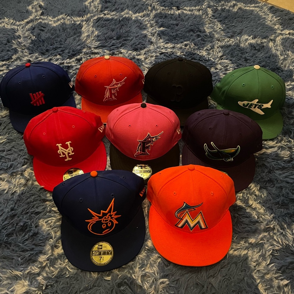 NEW ERA Fitted Hat Bundle of 9 Hats